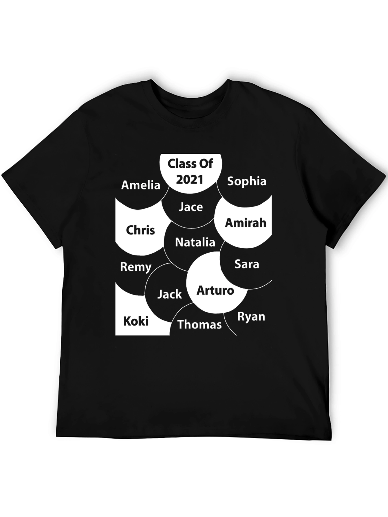 Class of 2021 Personalized Name T-Shirt