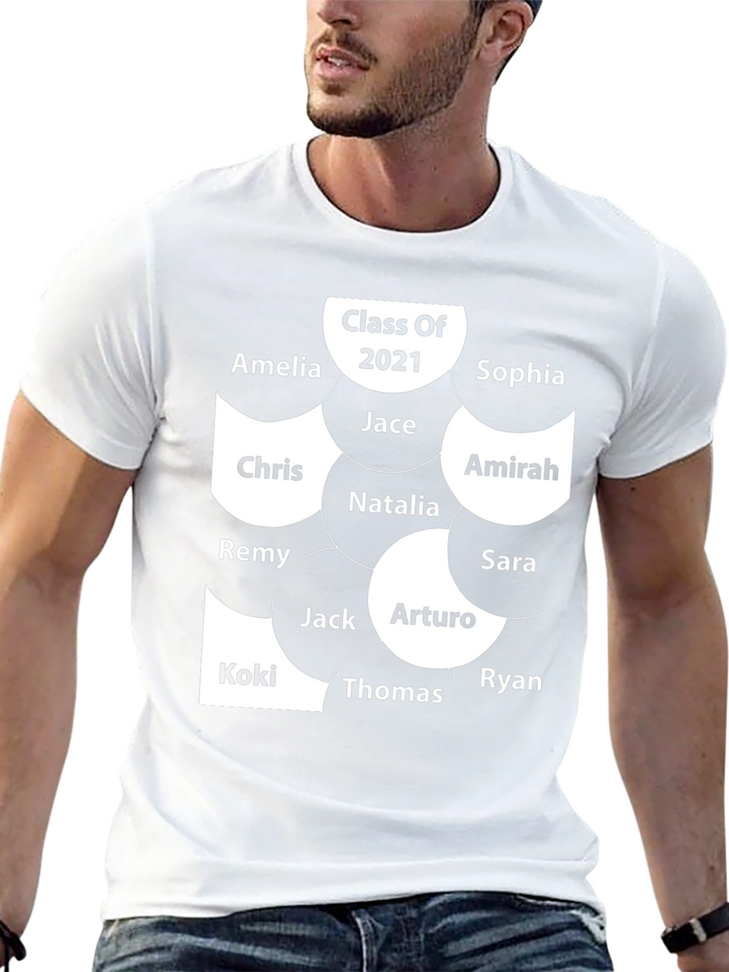 Class of 2021 Personalized Name T-Shirt