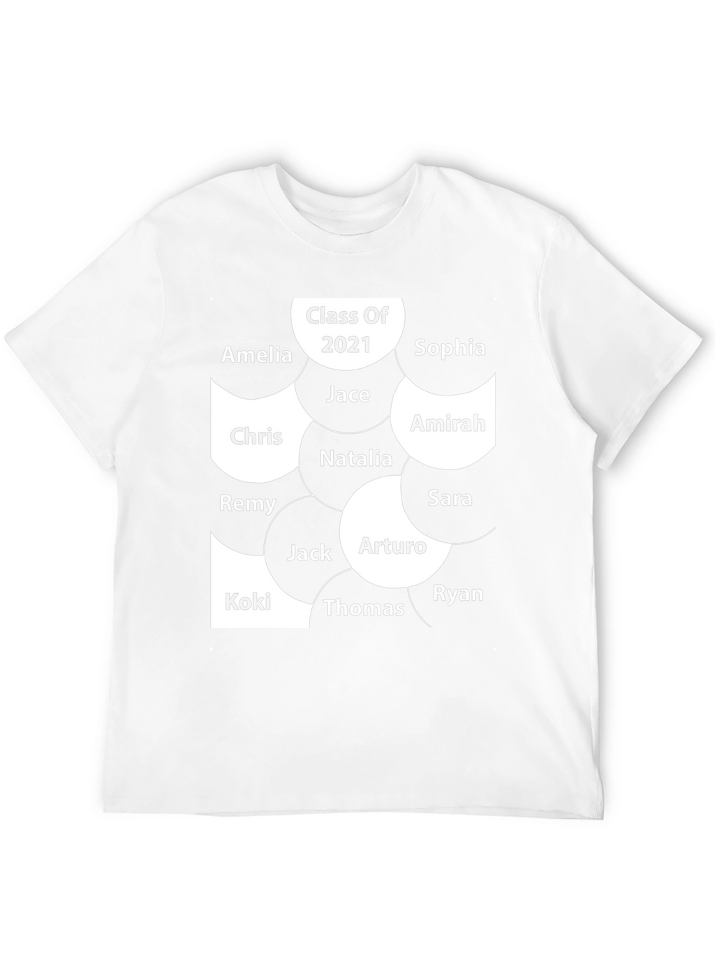 Class of 2021 Personalized Name T-Shirt