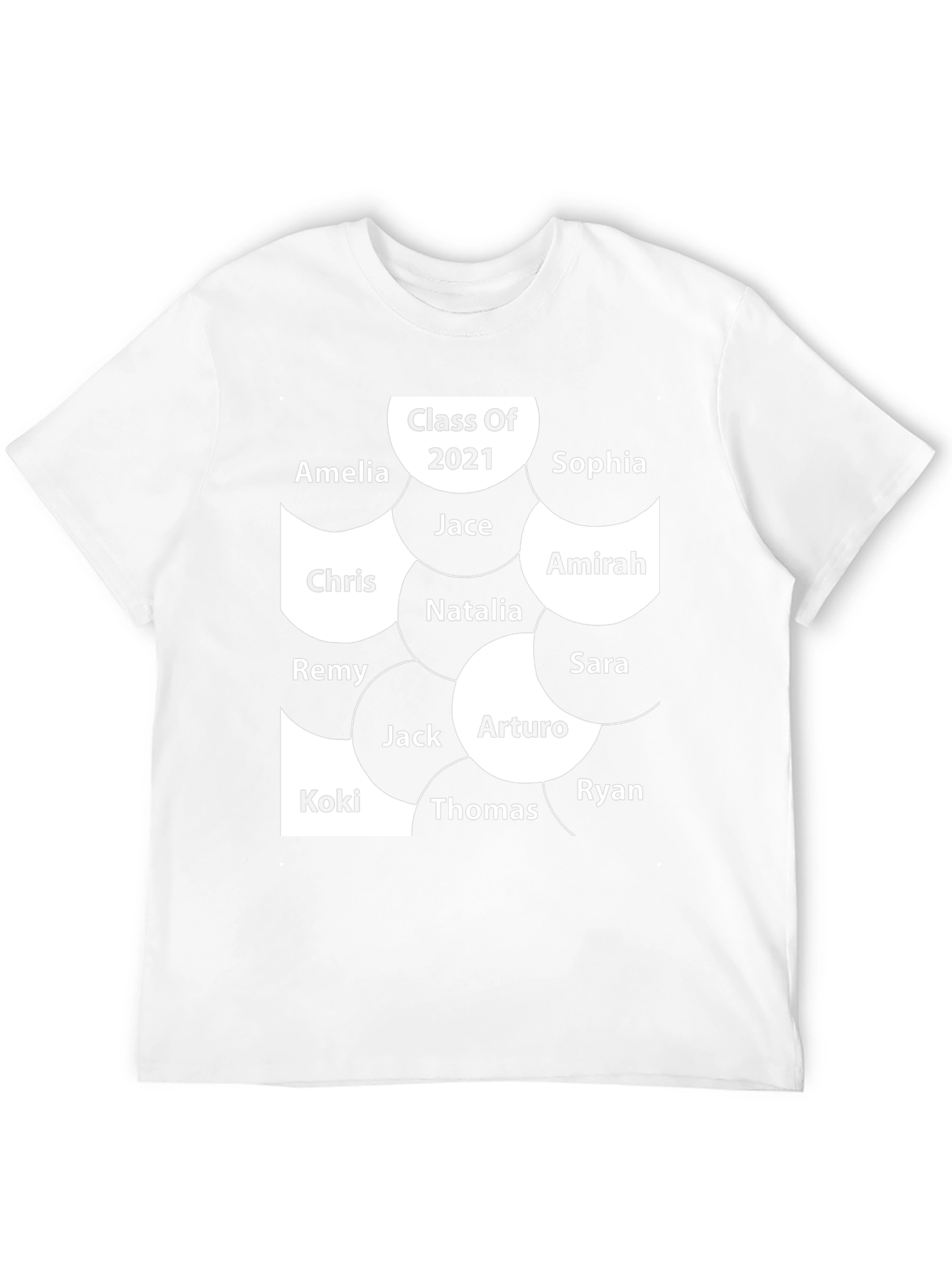 Class of 2021 Personalized Name T-Shirt