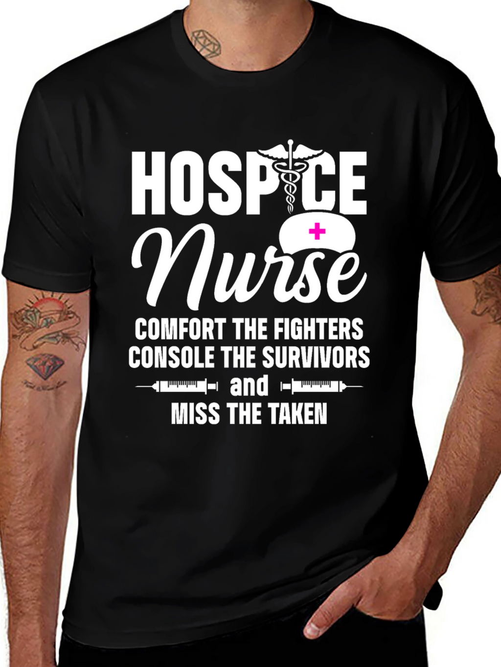 Hospice Nurse Comforts Graphic Tee