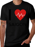 I Heart Saigon Mens Black T-Shirt