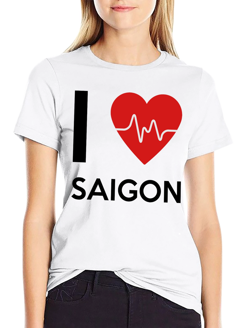 I Heart Saigon Mens Black T-Shirt