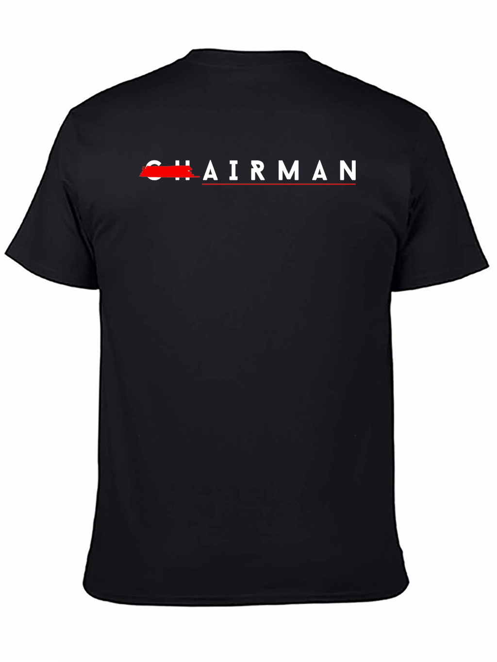 Chairman Graphic Tee - Black Cotton T-Shirt