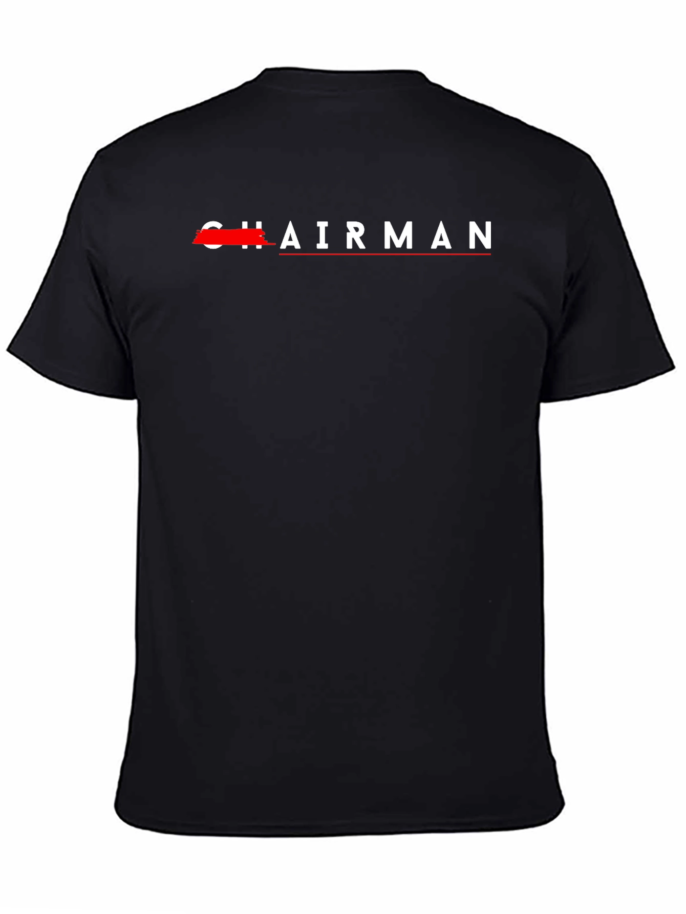 Chairman Graphic Tee - Black Cotton T-Shirt