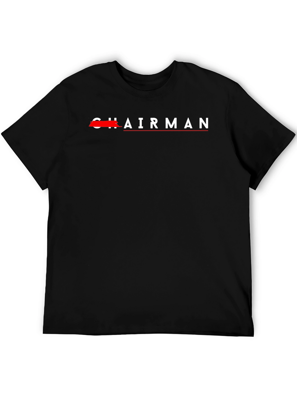 Chairman Graphic Tee - Black Cotton T-Shirt