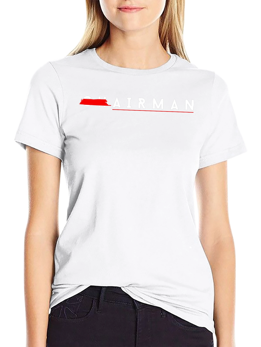 Chairman Graphic Tee - Black Cotton T-Shirt