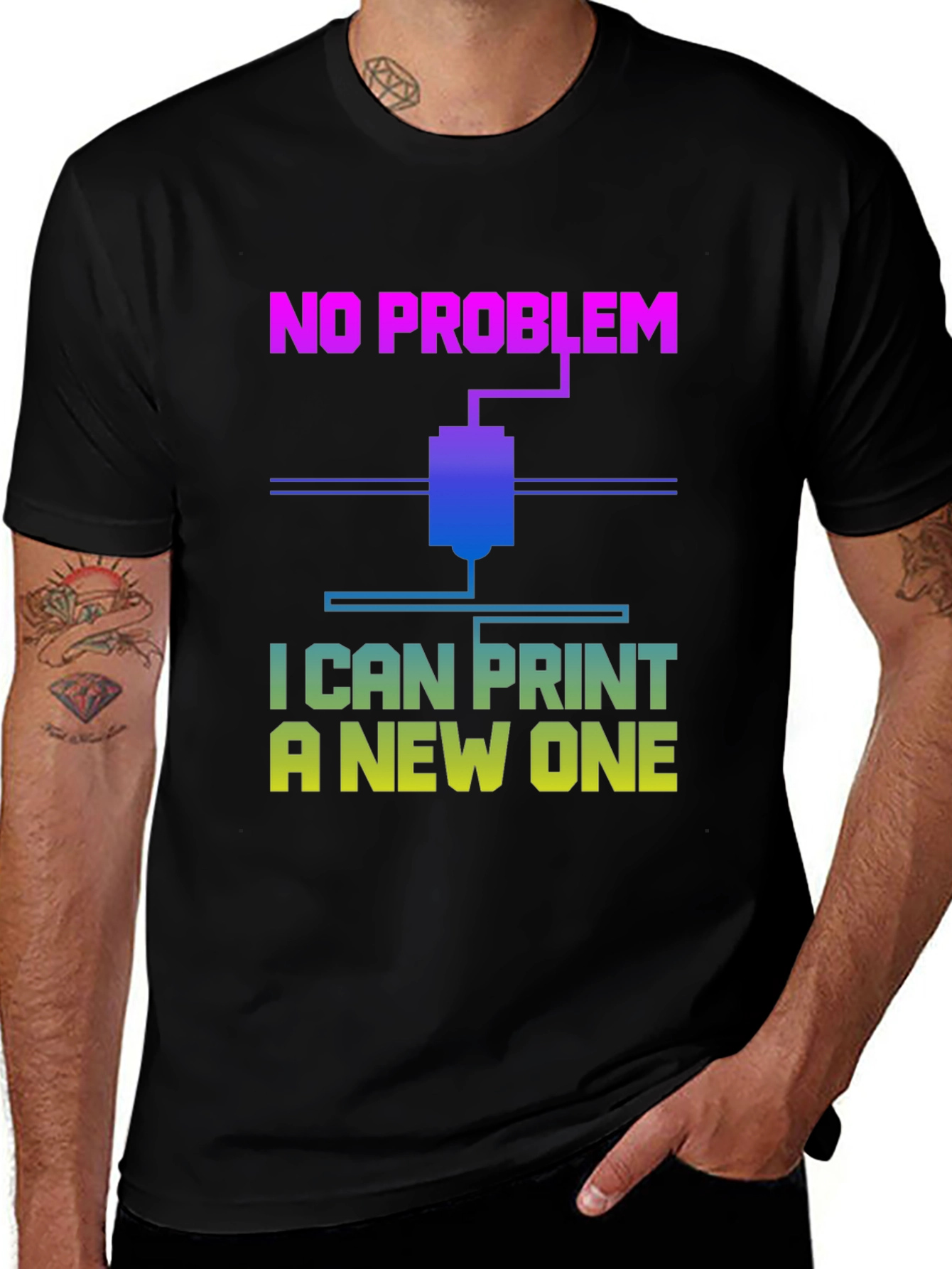 3D Printer T-Shirt - No Problem I Can Print A New One