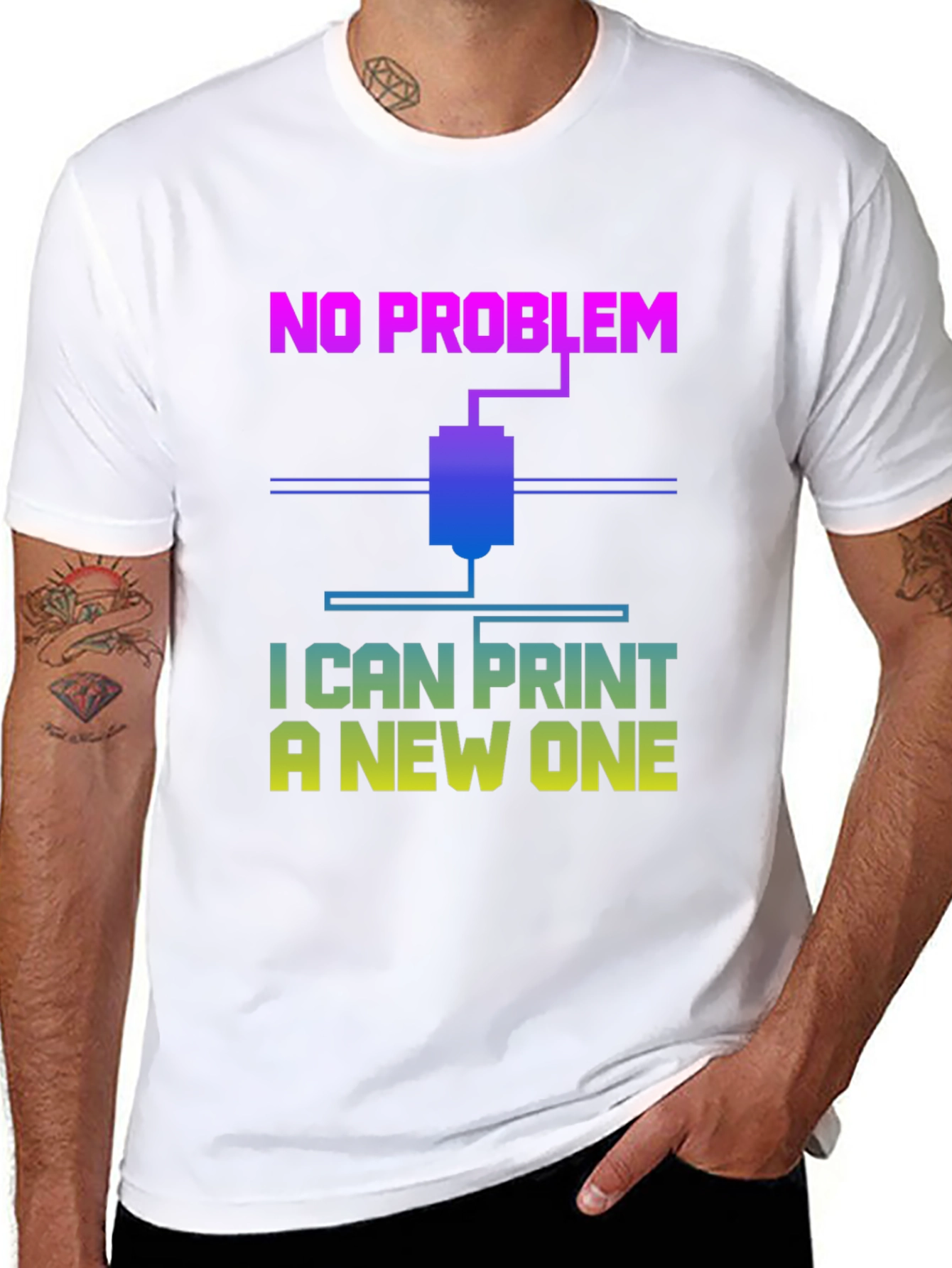 3D Printer T-Shirt - No Problem I Can Print A New One