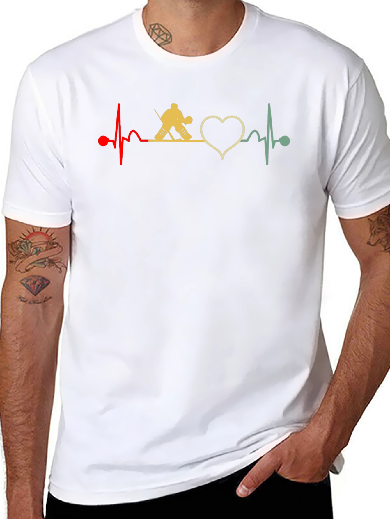 Hockey Heartbeat Graphic Tee