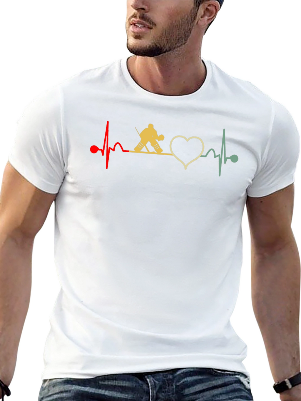 Hockey Heartbeat Graphic Tee