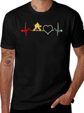Hockey Heartbeat Graphic Tee