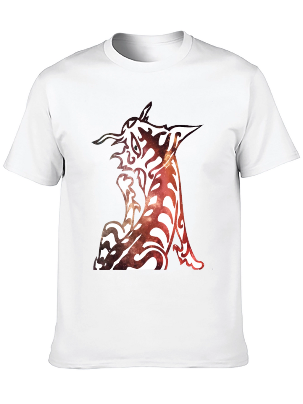 Abstract Creature Graphic Black T-Shirt