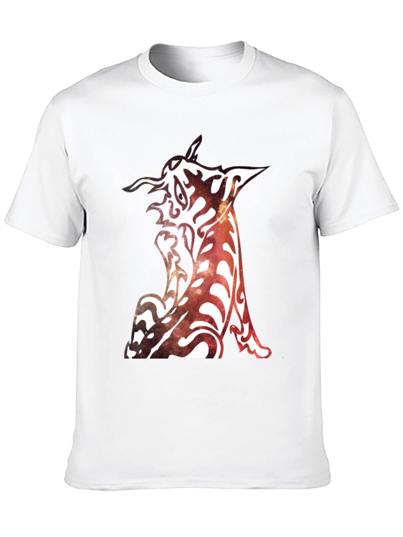 Abstract Creature Graphic Black T-Shirt