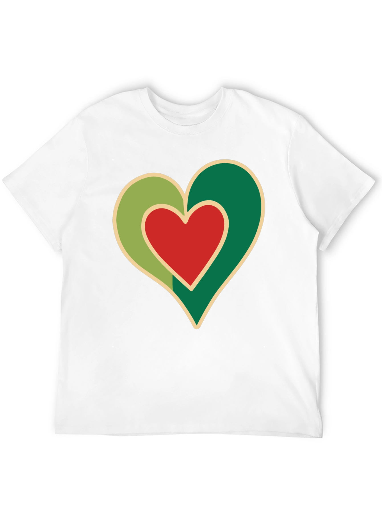 Heart Graphic Black T-Shirt - Love Design