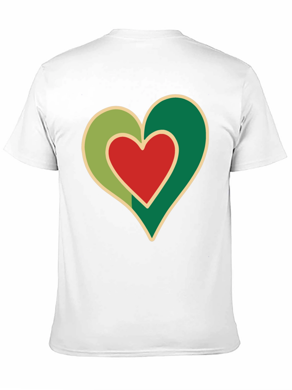 Heart Graphic Black T-Shirt - Love Design
