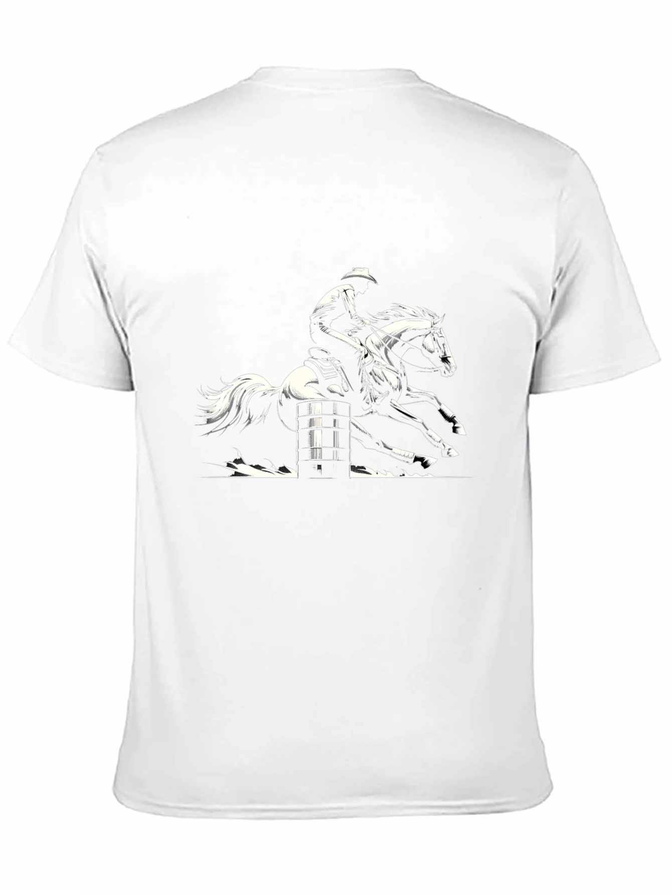 Barrel Racing Cowboy Graphic Tee
