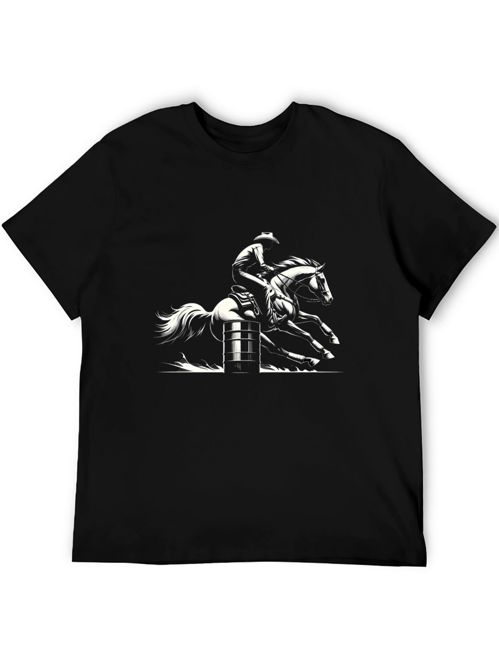 Barrel Racing Cowboy Graphic Tee
