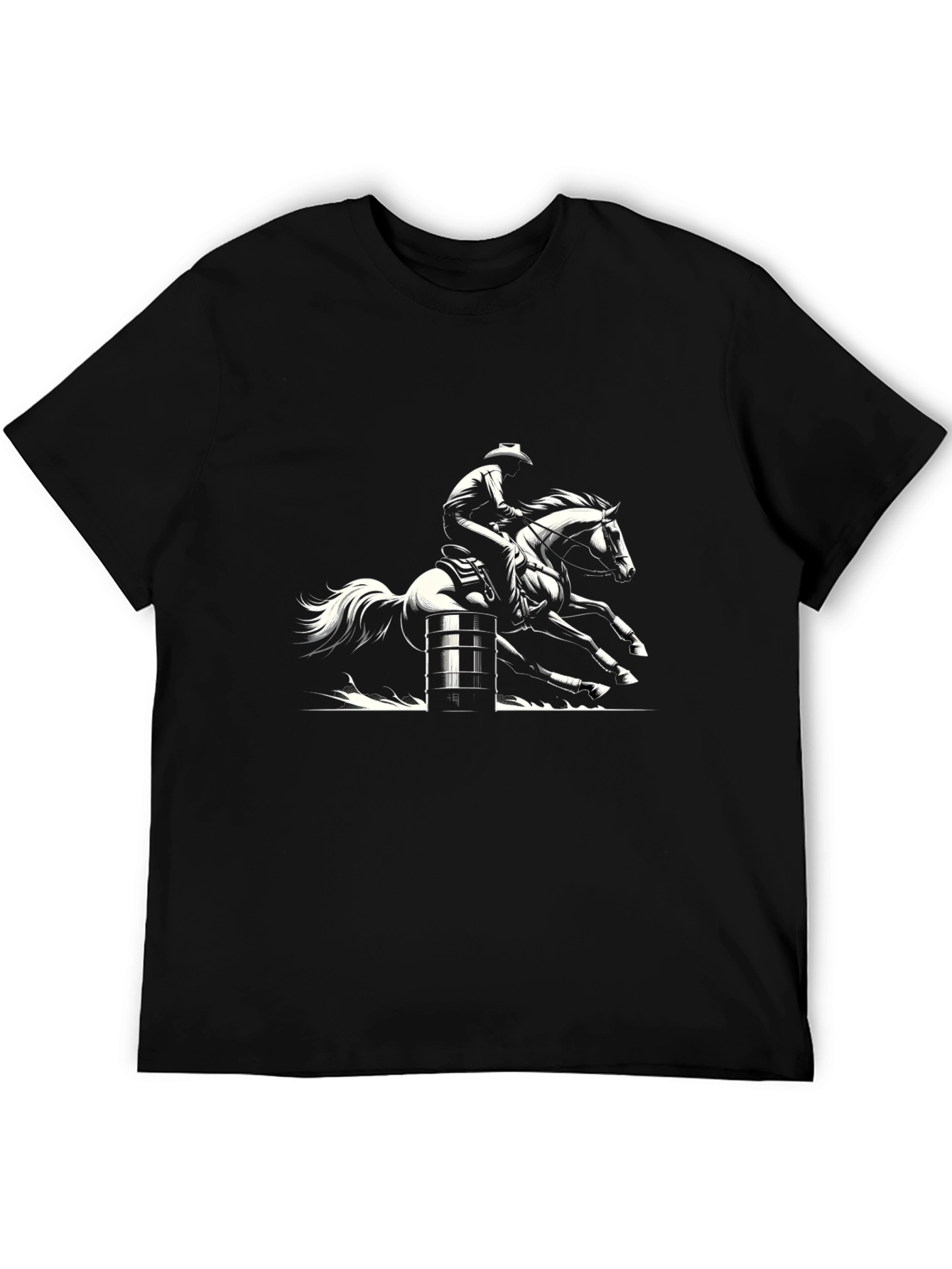 Barrel Racing Cowboy Graphic Tee