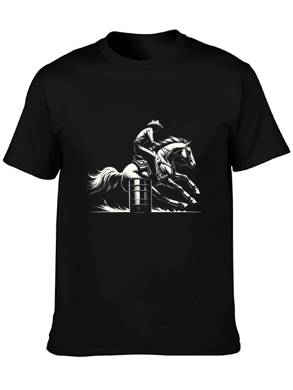 Barrel Racing Cowboy Graphic Tee