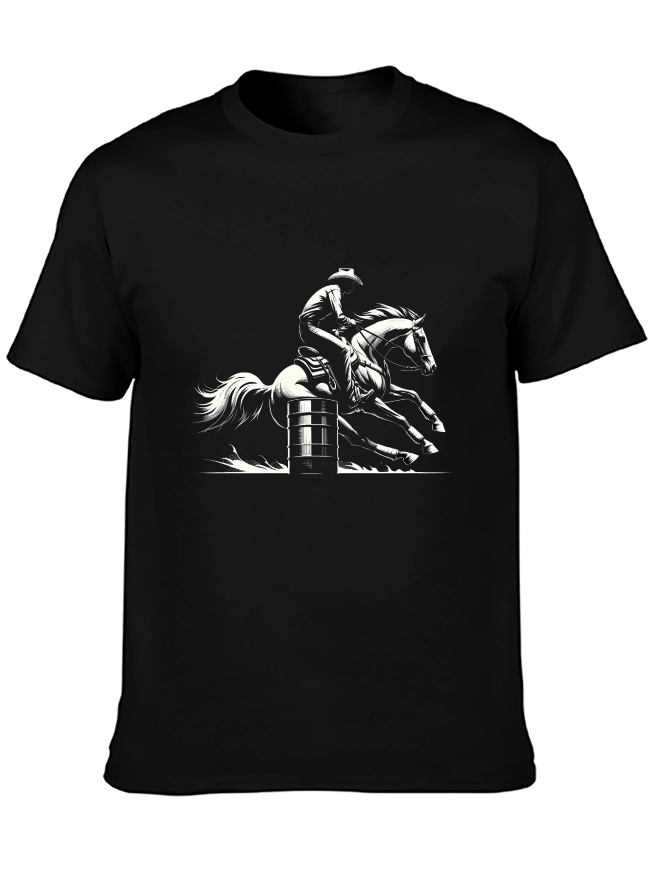 Barrel Racing Cowboy Graphic Tee