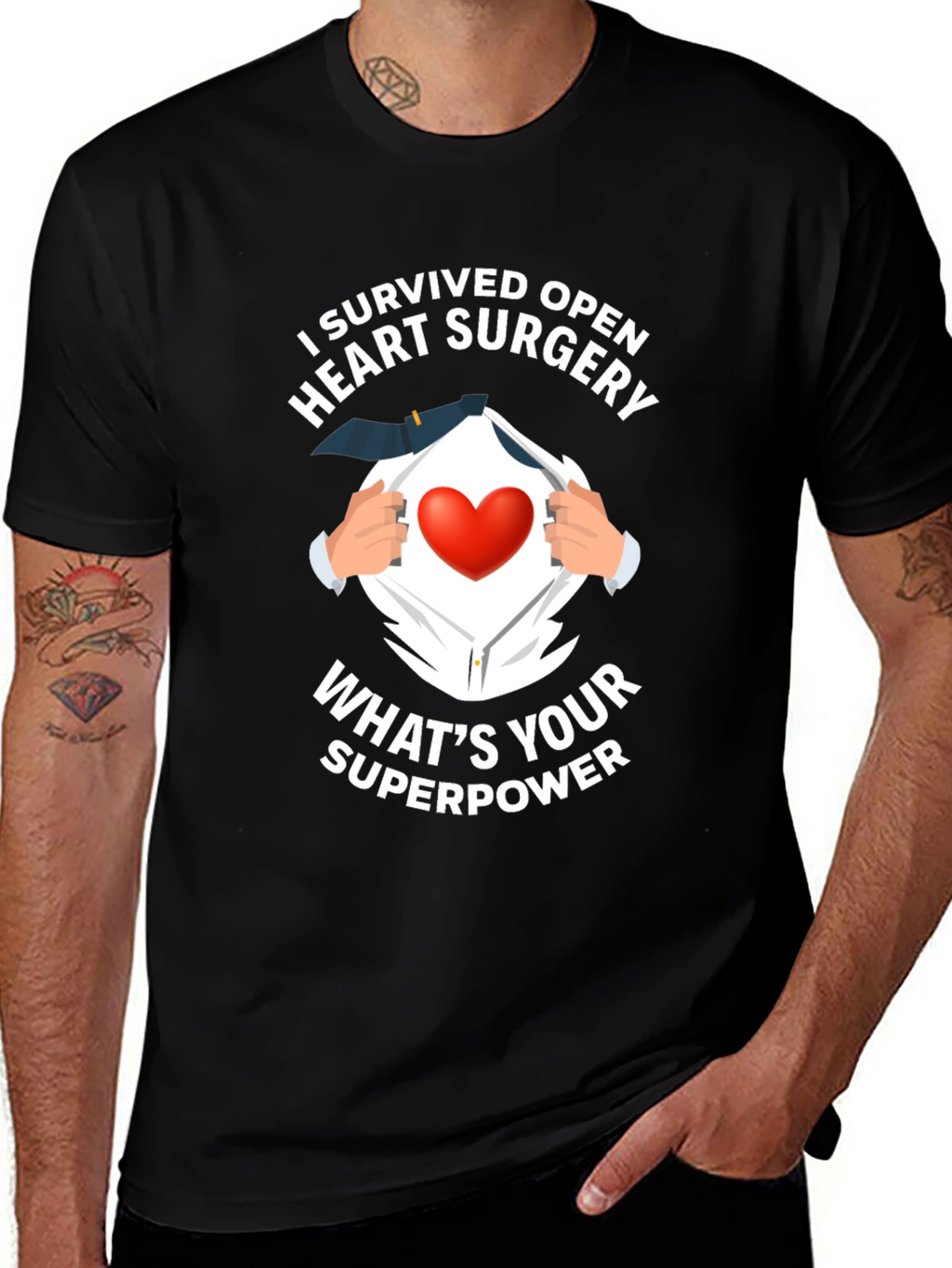 Heart Surgery Survivor Superpower T-Shirt