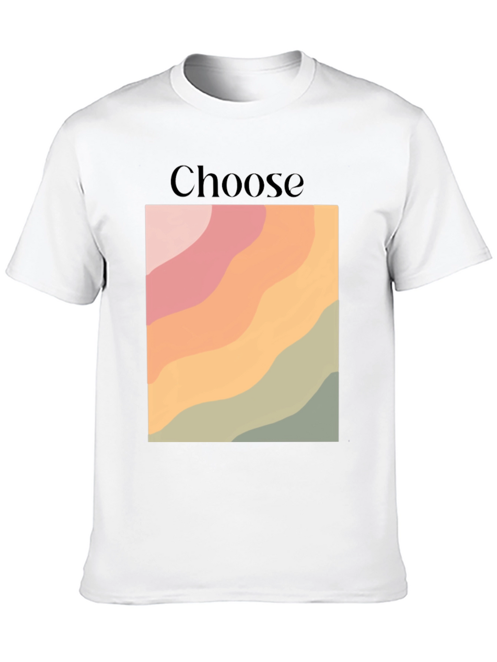 Choose Graphic Tee - Retro Wave Design