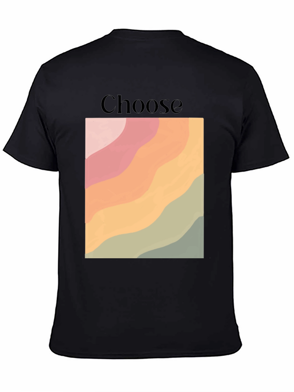 Choose Graphic Tee - Retro Wave Design