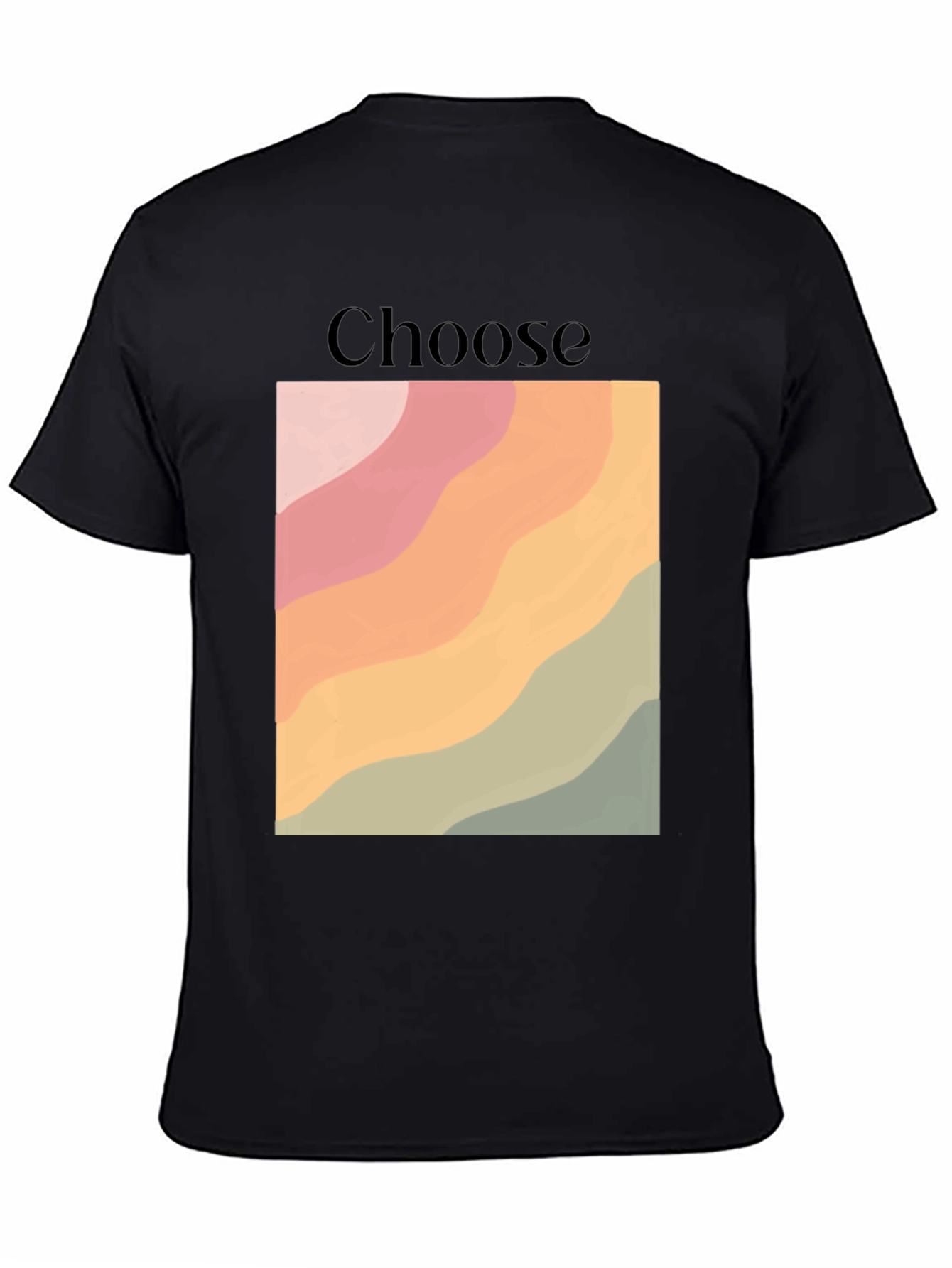 Choose Graphic Tee - Retro Wave Design
