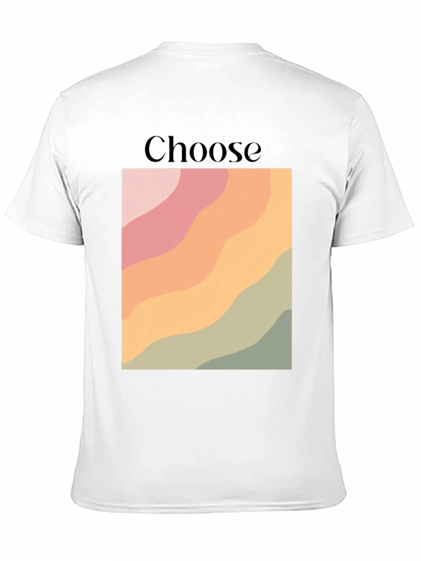 Choose Graphic Tee - Retro Wave Design