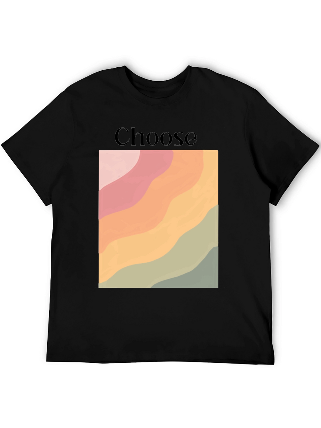 Choose Graphic Tee - Retro Wave Design
