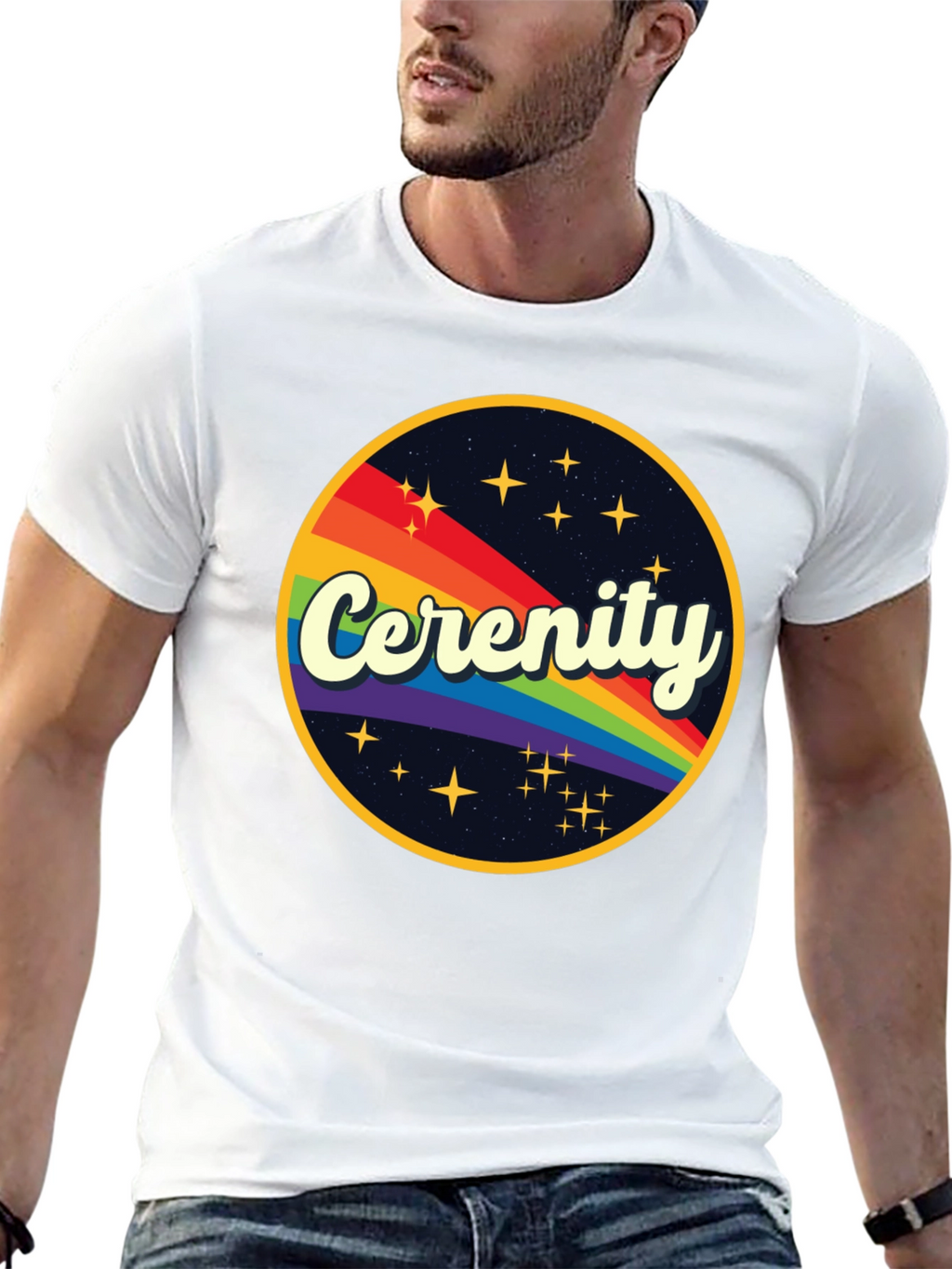 Cerenity Retro Rainbow T-Shirt