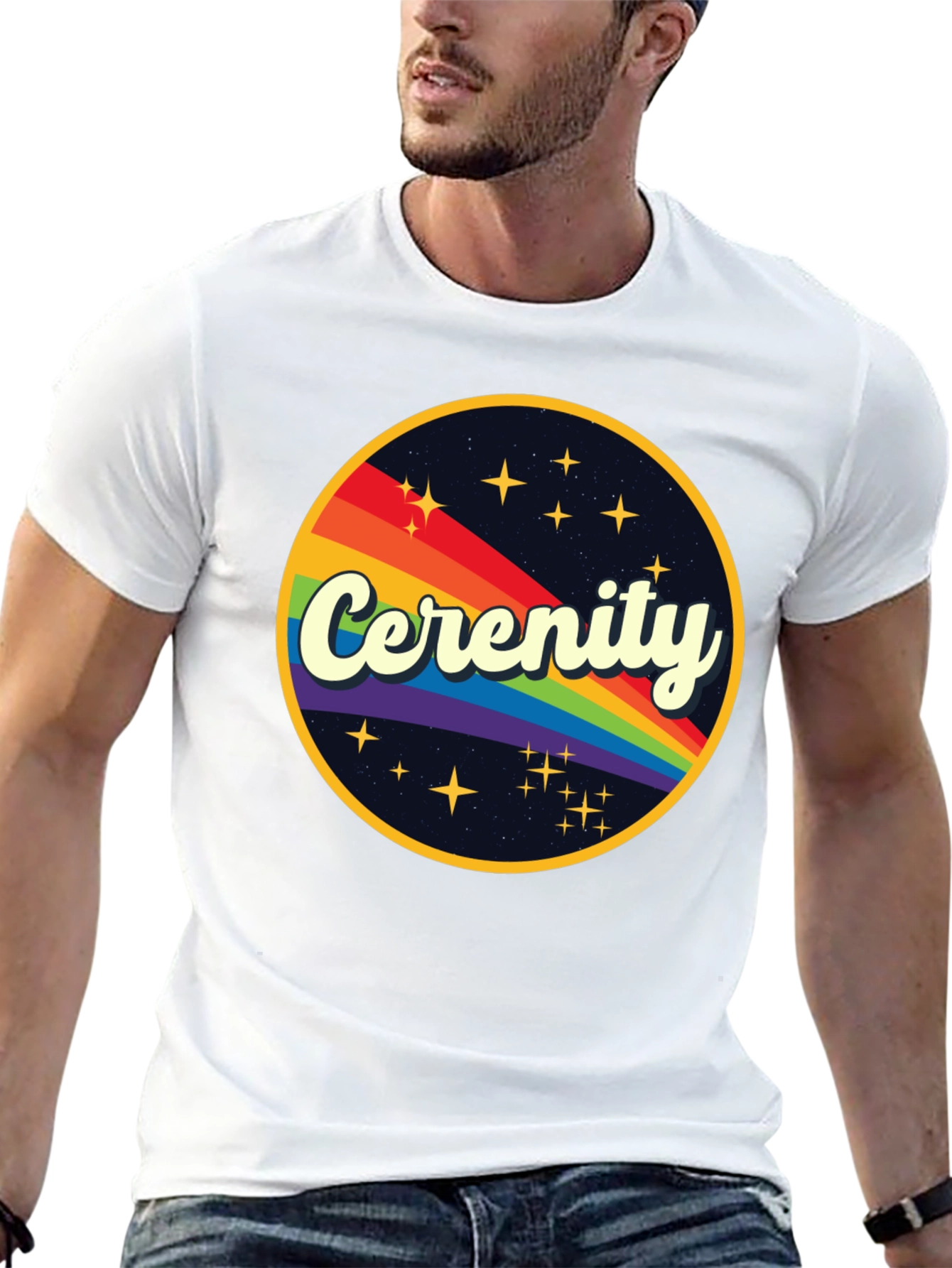Cerenity Retro Rainbow T-Shirt