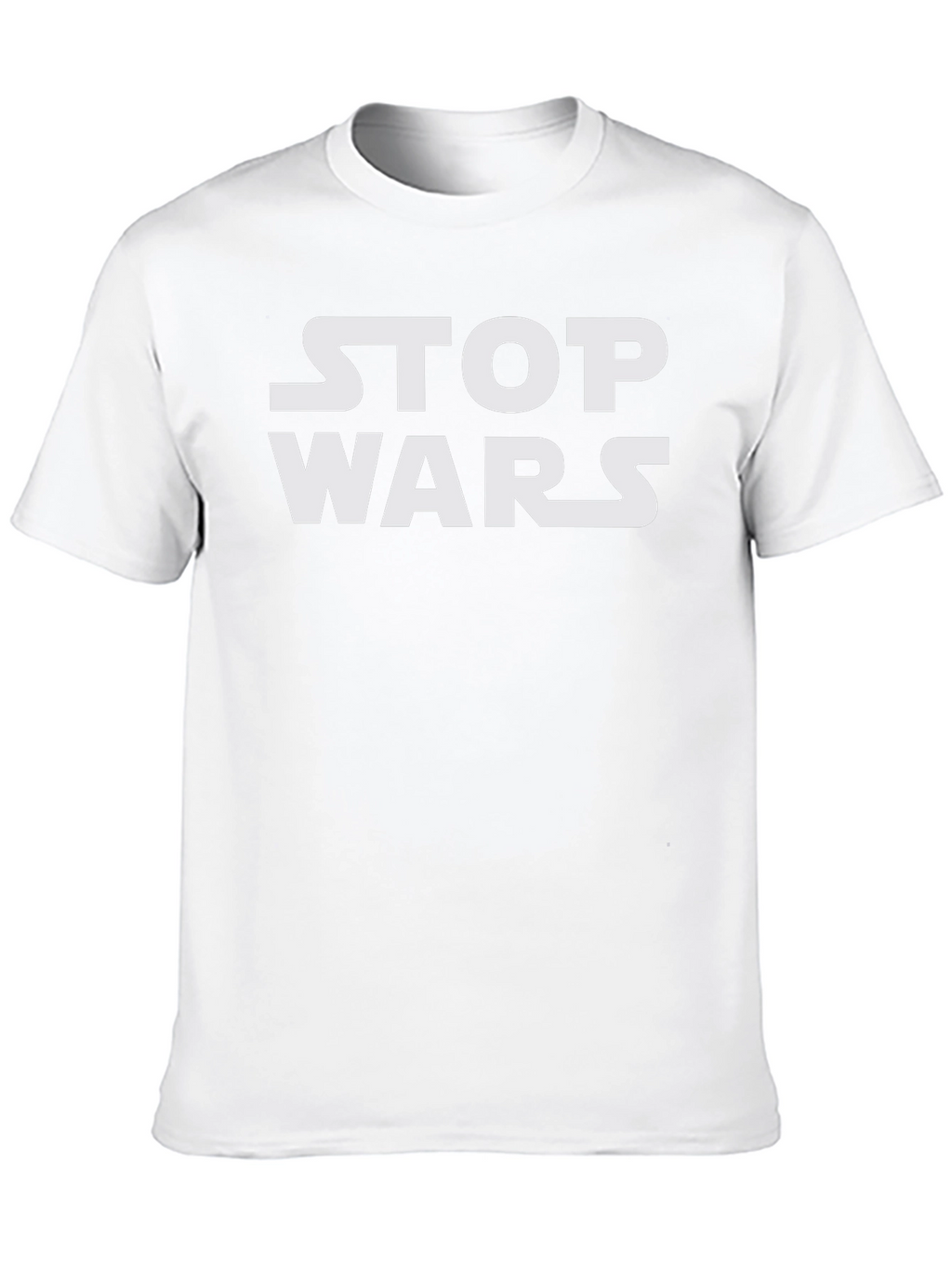 Stop Wars Graphic Tee - Black Cotton T-Shirt