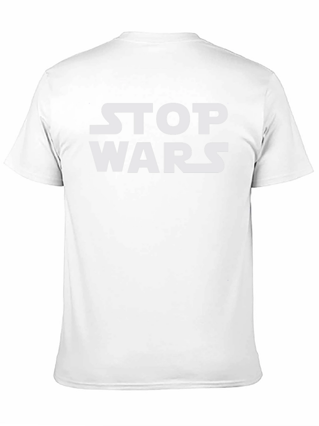 Stop Wars Graphic Tee - Black Cotton T-Shirt