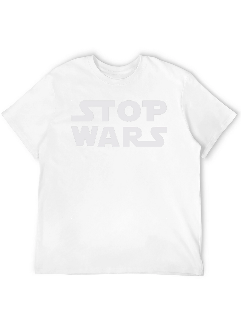 Stop Wars Graphic Tee - Black Cotton T-Shirt