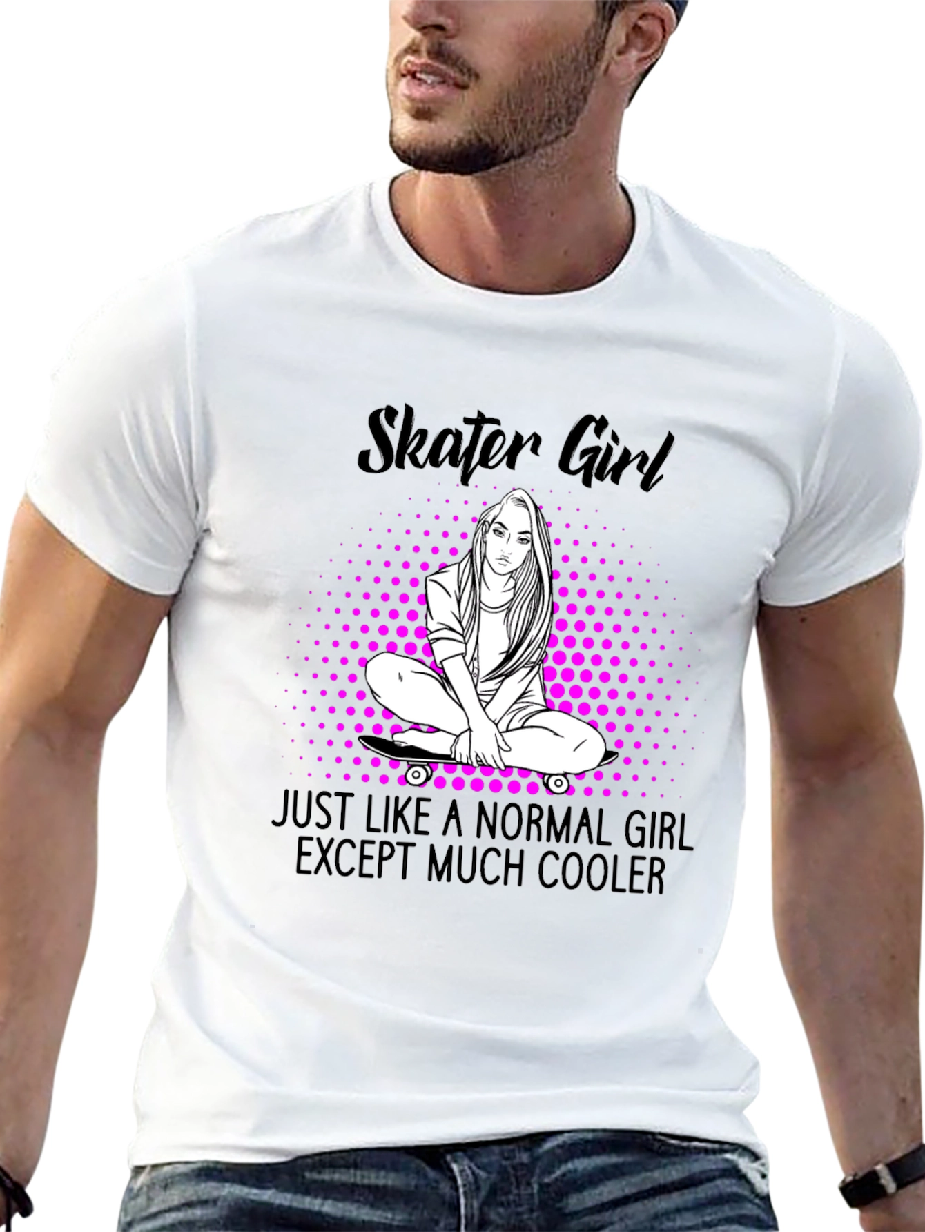 Skater Girl T-Shirt - Cool Graphic Tee