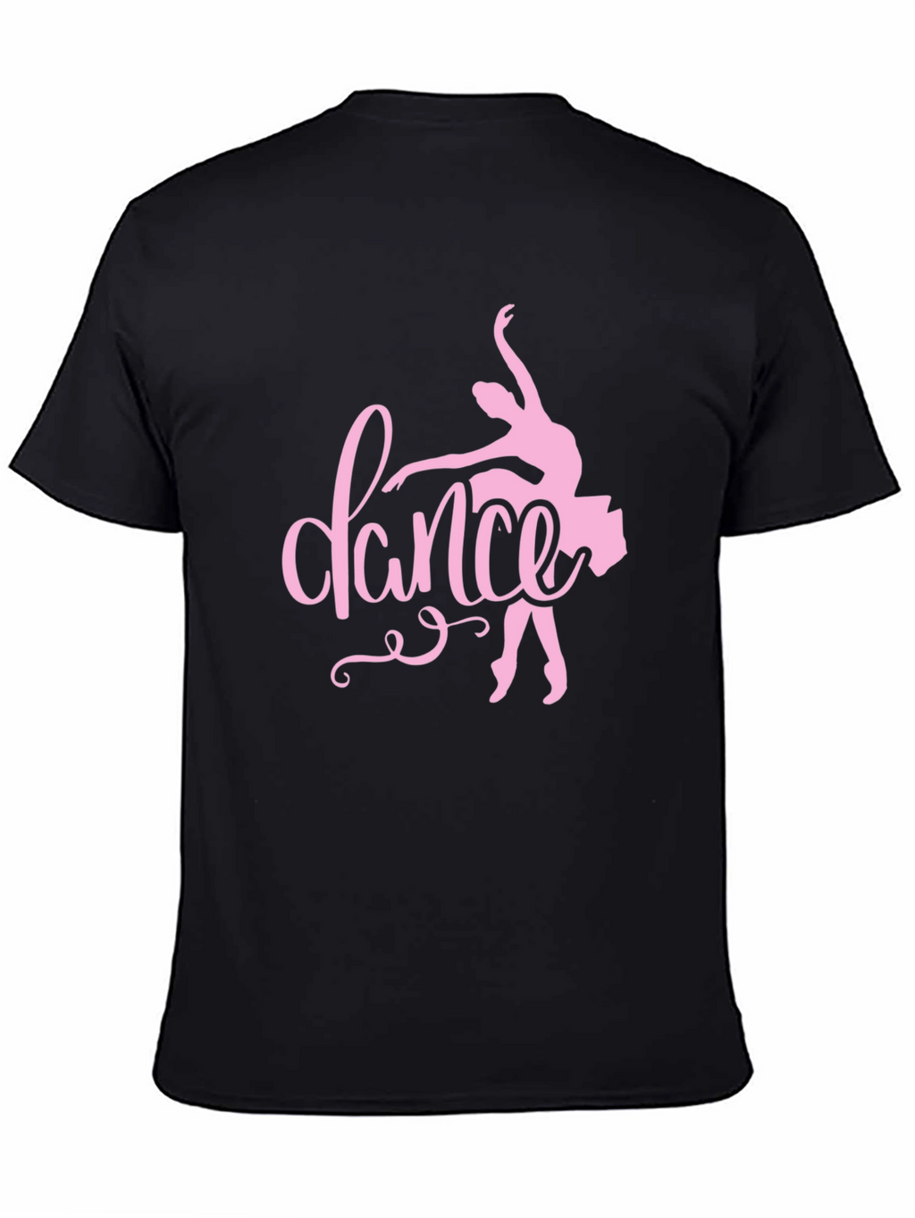 Dance Ballet Graphic Tee - Black Cotton T-Shirt