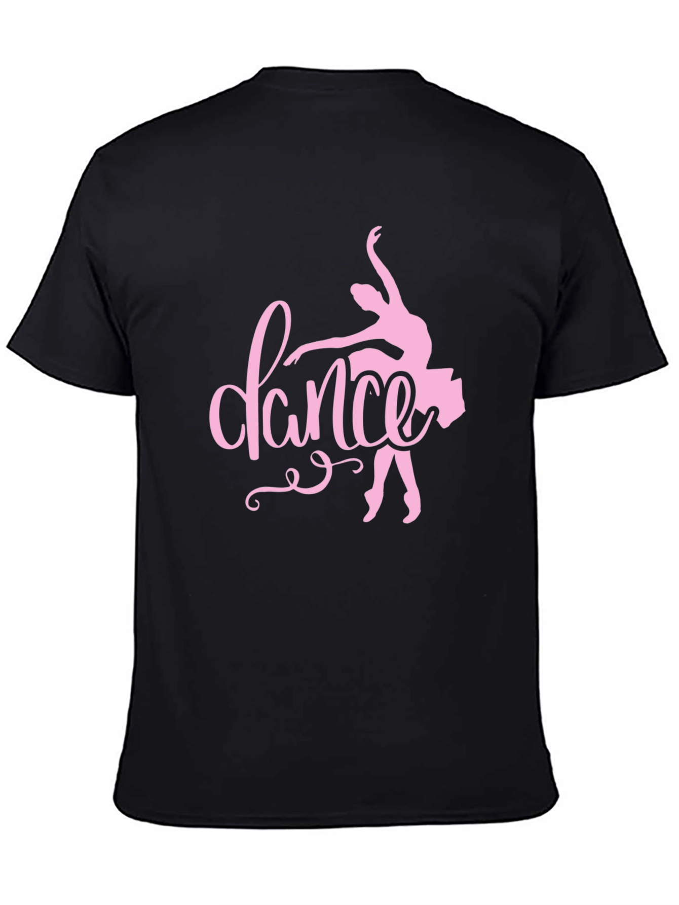 Dance Ballet Graphic Tee - Black Cotton T-Shirt