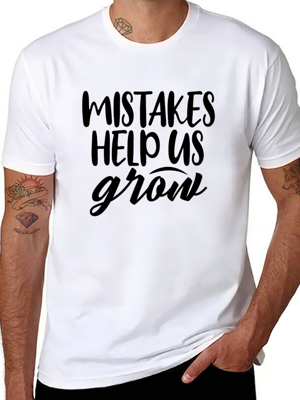 Mistakes Help Us Grow Graphic T-Shirt