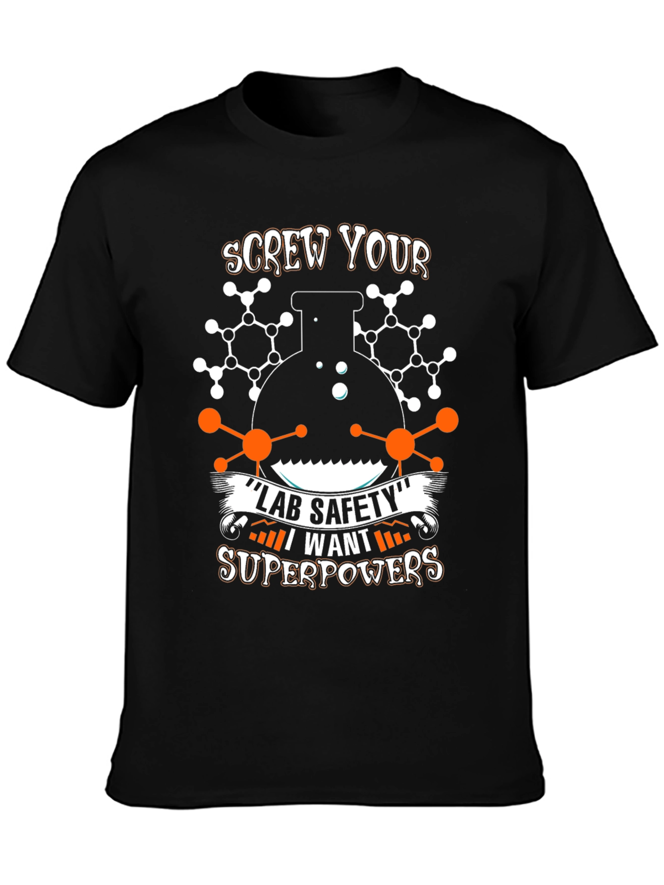 Screw Lab Safety T-Shirt: Science Superpowers Design