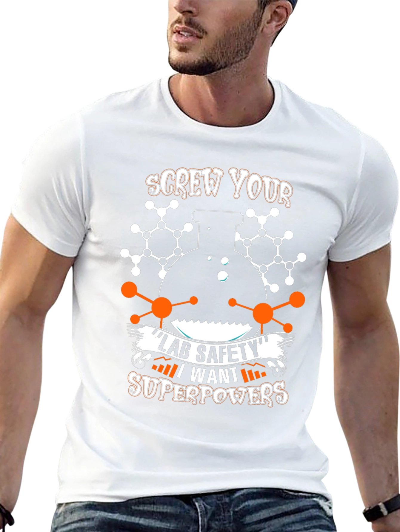 Screw Lab Safety T-Shirt: Science Superpowers Design