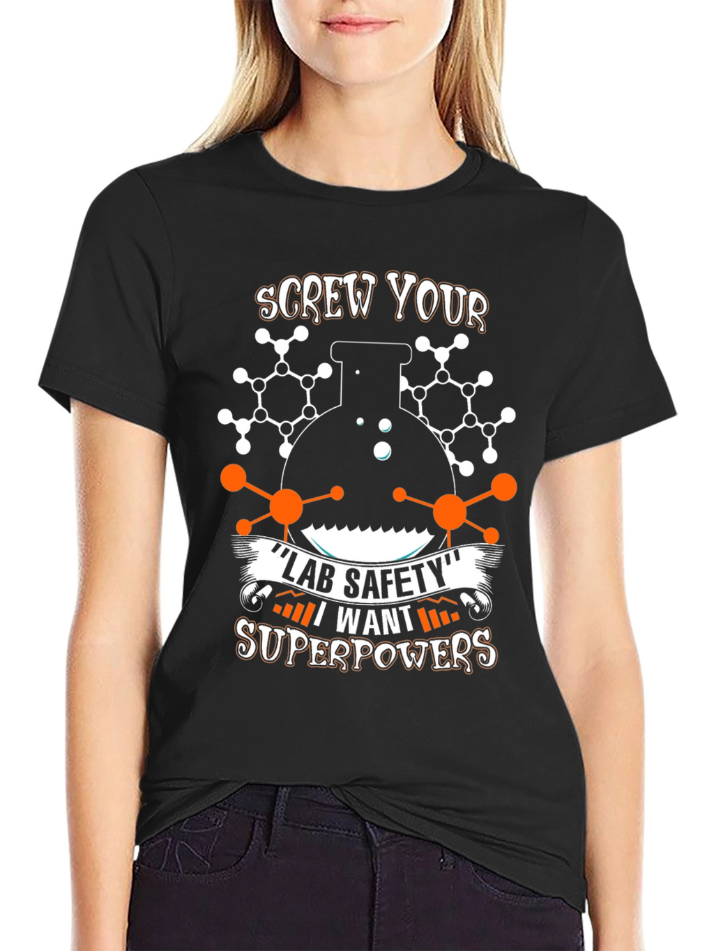 Screw Lab Safety T-Shirt: Science Superpowers Design