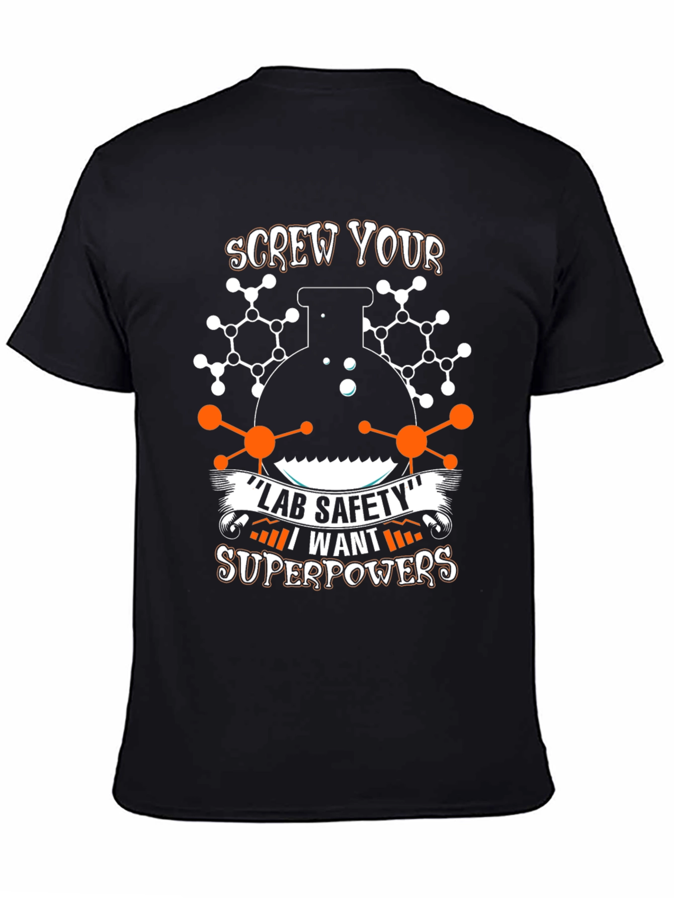 Screw Lab Safety T-Shirt: Science Superpowers Design