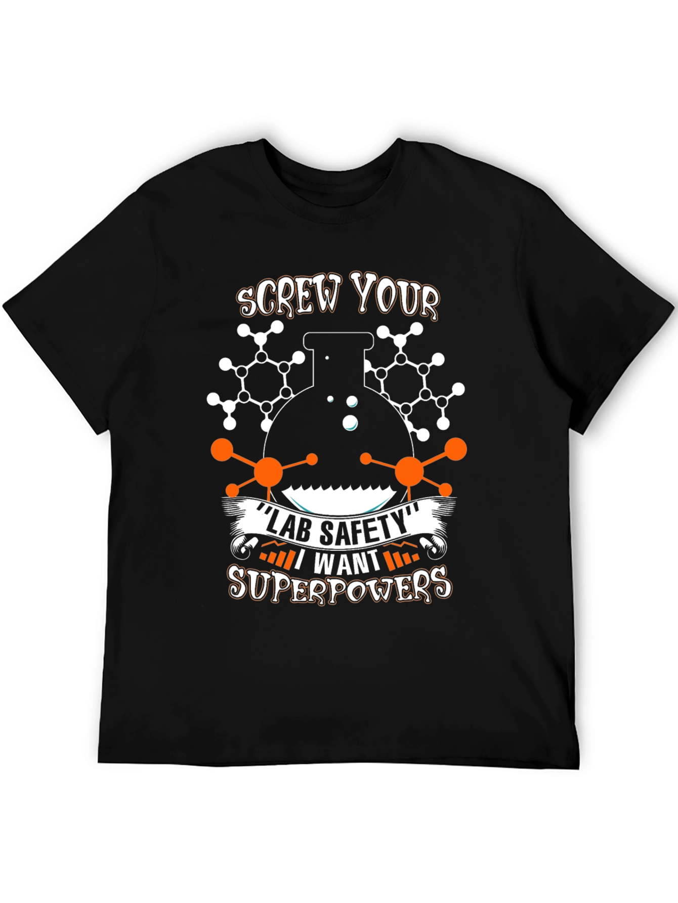 Screw Lab Safety T-Shirt: Science Superpowers Design