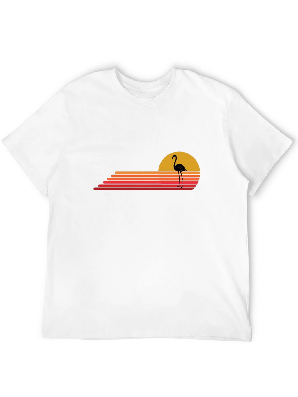 Retro Flamingo Sunset Graphic Tee