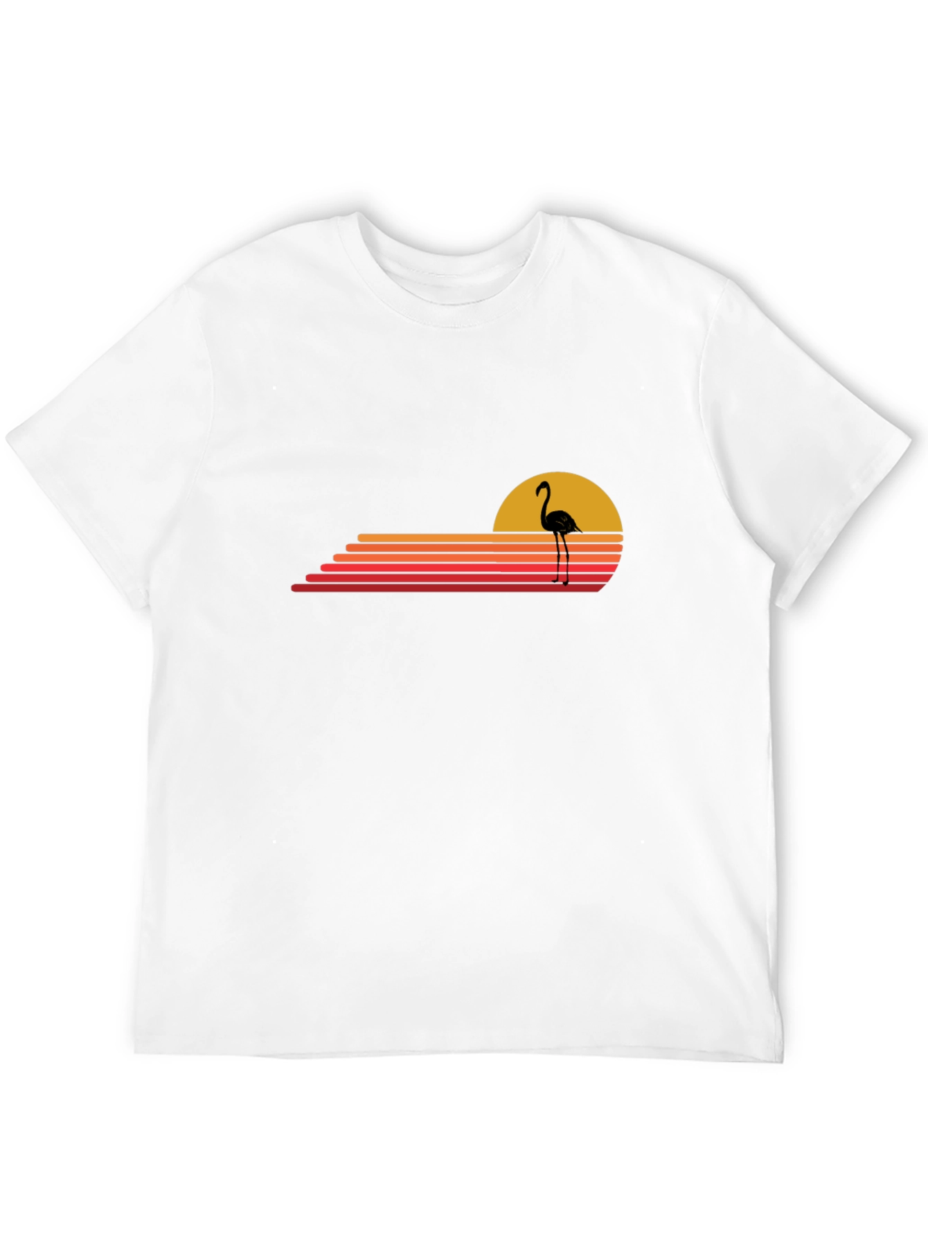 Retro Flamingo Sunset Graphic Tee