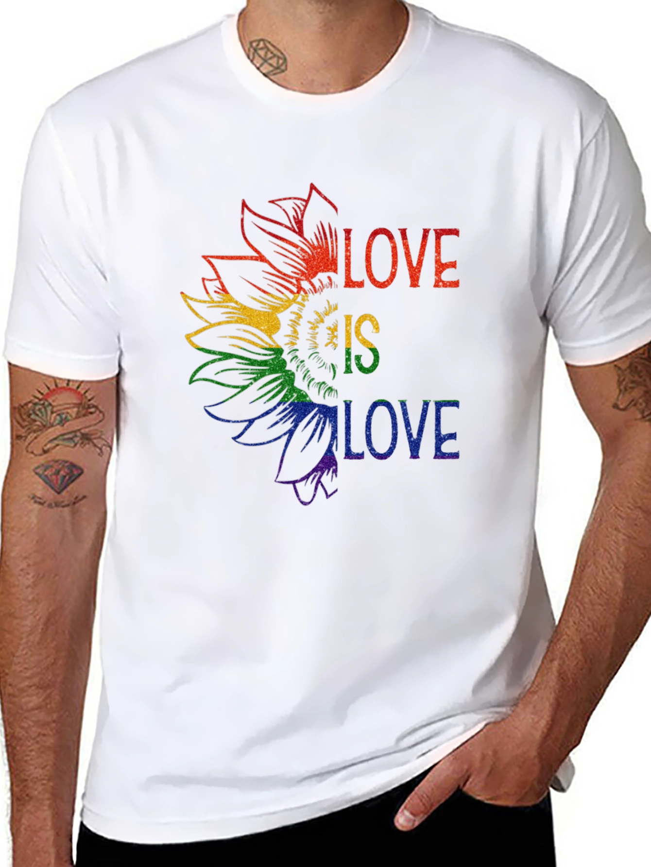 Love is Love Pride Sunflower Tee