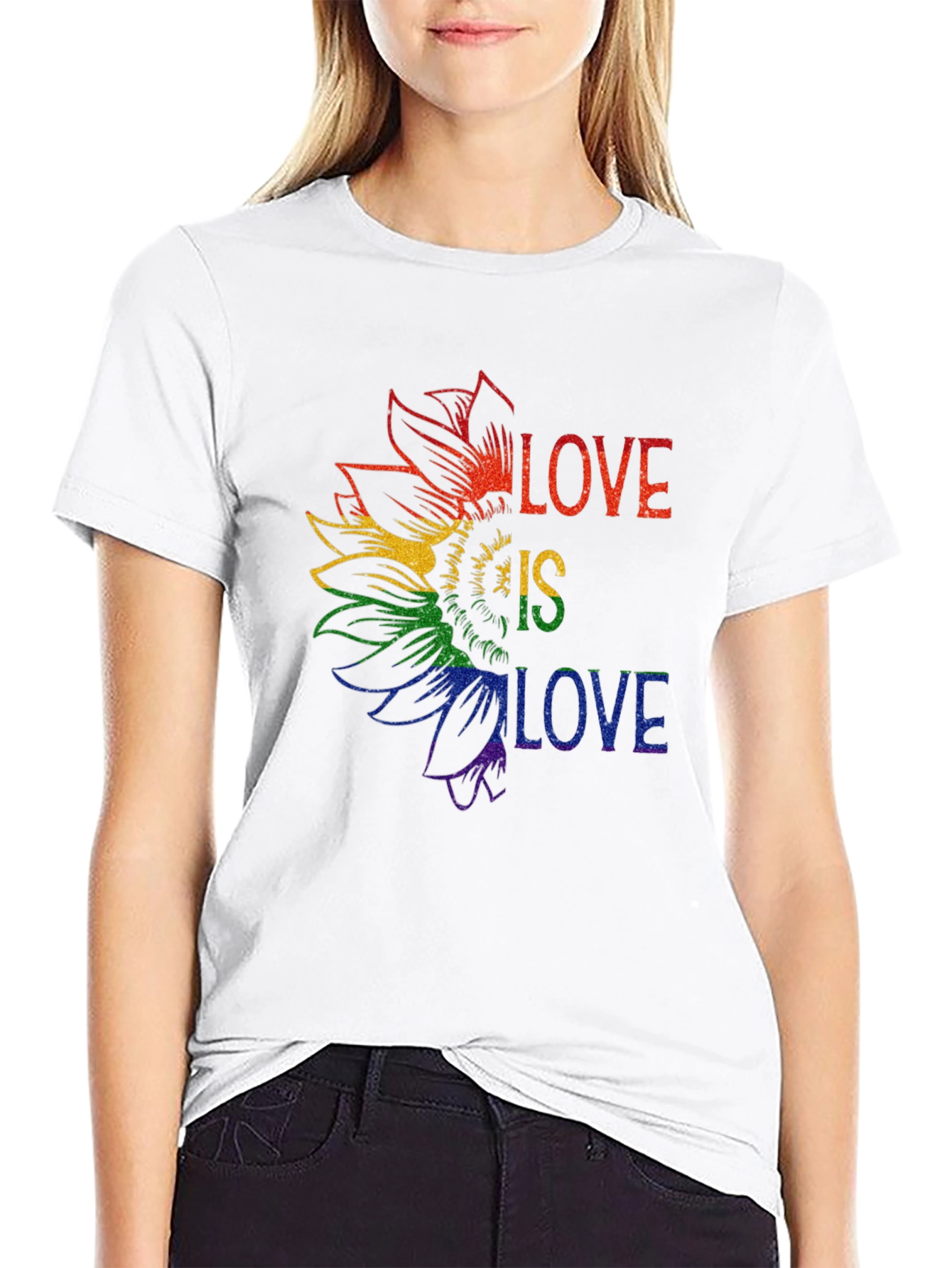 Love is Love Pride Sunflower Tee