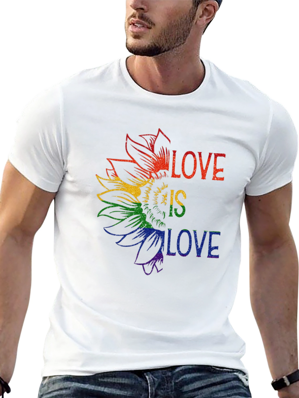 Love is Love Pride Sunflower Tee